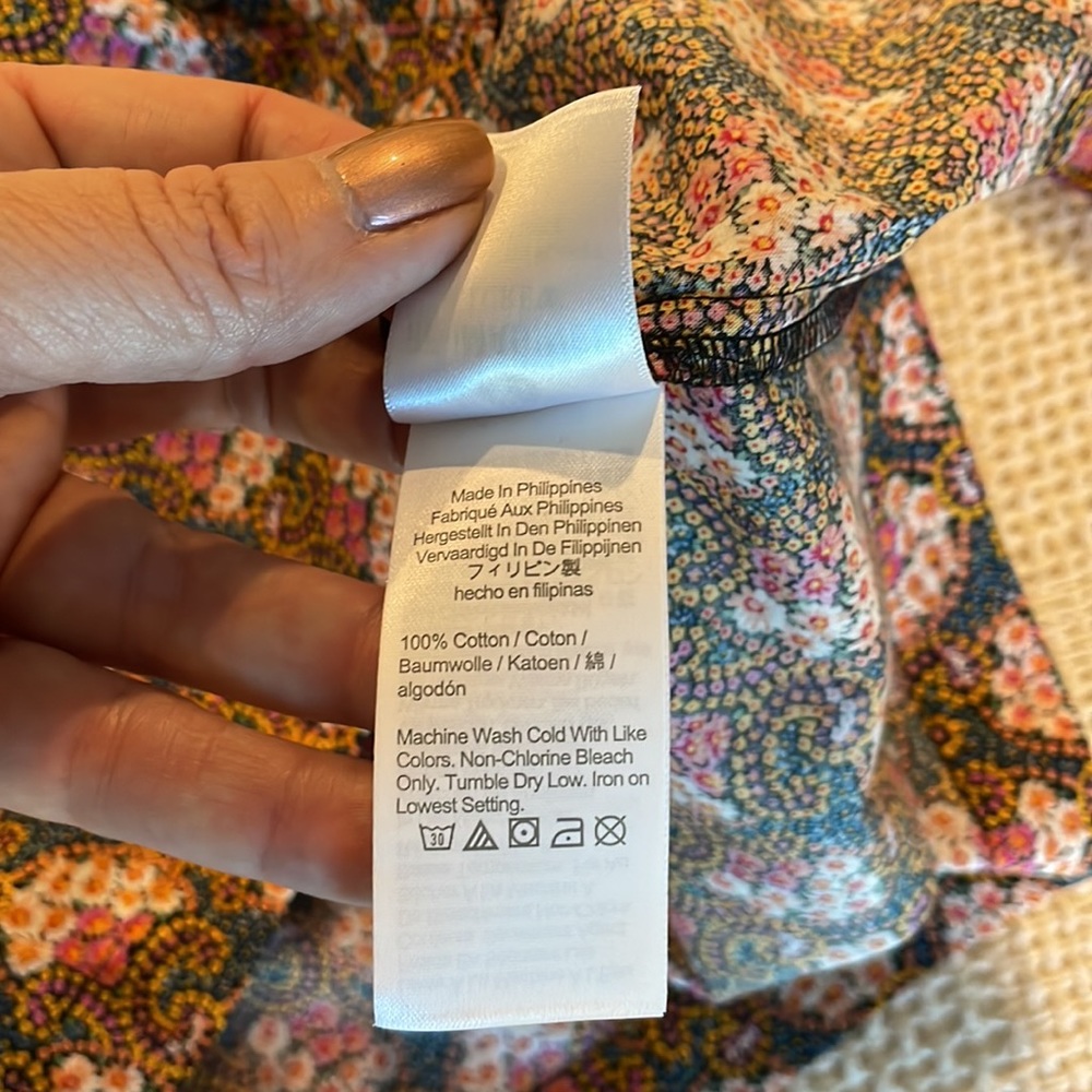 J. Crew Collection Peasant Top Size L - Picture 9 of 9
